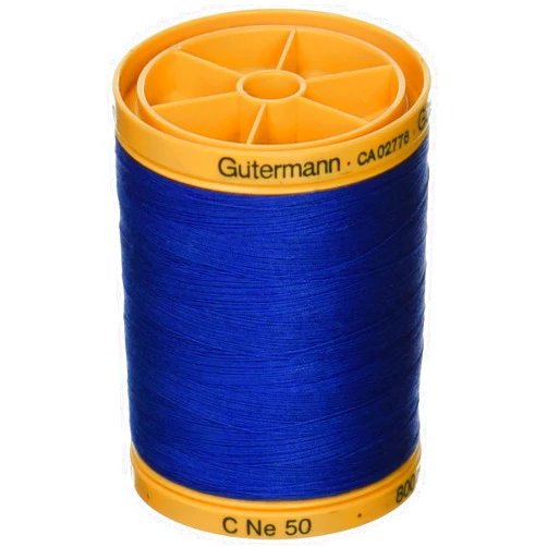 Gütermann Gutermann Natural Cotton Thread Solids 876yd, Royal Blue