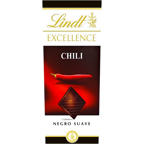 Lindt Excellence Chili Dark Chocolate Bar, 3.5 Ounce