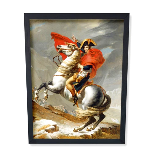 Poster Master Vintage Napoleon Poster - Retro Napoleon Crossing the Alps Print - Portrait Art - Historical Art - Gift for Men & Women - Decor for Dorm, Bedroom or Living Room - 8x10 UNFRAMED Wall Art