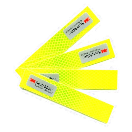 Salzmann Reflective Diamond Grade Sticker | Waterproof, All-Weather Reflective Stickers | Made with 3M Diamond Grade | Pack of 4