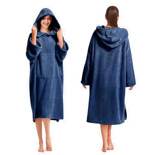 MOWAYSERS Sweatshirt Hoodie Blanket - Hooded Blanket Adult The Comfort Of Long Wearable Blanket