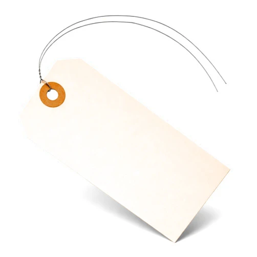 EZDOM Label Tags with Wire Attached - 4 3/4