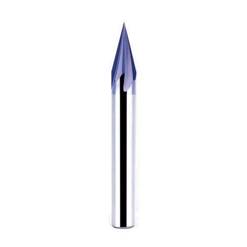 SpeTool 30 Degree V Groove Router Bit with Tiain Coated1/4 Inch Shank, 4-Flute Carbide Chamfer End Mill Carbide V Bit for CNC Engraving and Chamfering Lettering