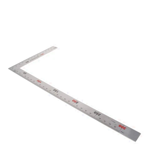Utoolmart 150mmx300mm Stainless Steel Framing Square Right Angle Ruler Thicken Try Square Ruler Tools for Carpenter Engineer 1 Pcs