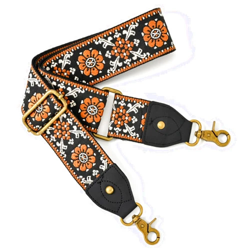 KIMPUDSEN Purse Strap Replacement Crossbody Wide Shoulder Strap Handbag Adjustable Embroidery Guitar Style Bag Strap