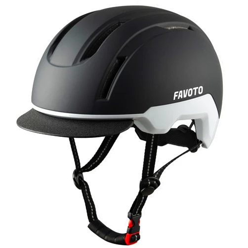 Favoto Adult Bike Helmet with Removable Visor - Lightweight Bicycle Helmet CPSC Certified for Commuting, Road Biking, Skating with Adjustable Dial