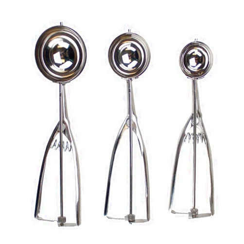 Brybelly 3 Pack Stainless Steel Mechanical Ice Cream Scoops by Kÿchen