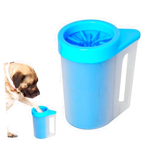 COMFPET Dog Paw Washer with Handle - Portable Fast Clean Foot Cleaner for Small, Medium, and Large Breed Pets