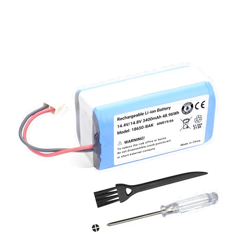 CQCEO 3400mAh Vacuum Cleaner Battery Replacement for ILIFE A4, A4s, A4s Pro, A6, A7, A8, A9, A10, V3x, V7, V7s, V7s Plus, W400, W400s, W450, X620, Robotic Vacuum Cleaners PX-B020 4INR19/66 INR18650-M26-4S1P