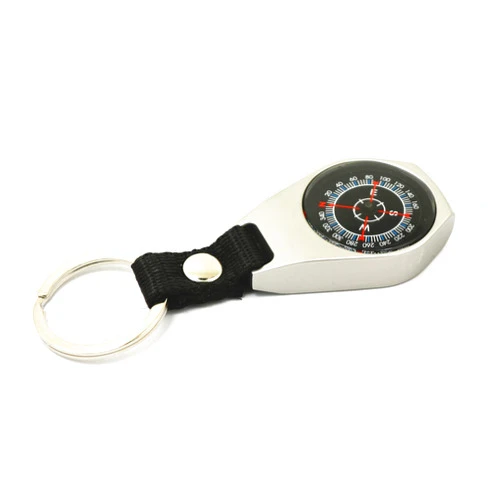 Hxexplore Compass Keychain，Survival Compass,Key Ring Compass,Portable Mini Compass,Metal Carabiner Compass,Mini Metal Compass for Outdoor Comping Travling Mountaineering Hiking