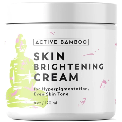 Active Bamboo Dark Spot Corrector Remover Face Body. Skin Radiance Cream - Dark Spot Corrector Age Spot Remover for Face - Day Night Moisturizing Cream 4 OZ