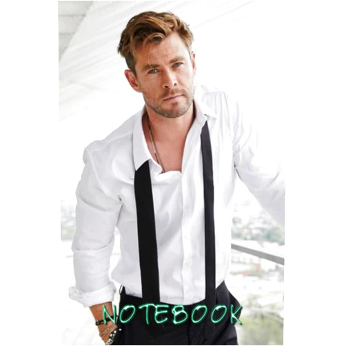 Heyan Jyca Notebook : Chris Hemsworth Notebook Project Planner Journal for Writing, College Ruled Size 6