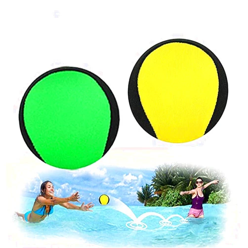 Airoads Water Bouncing Ball Hand Stress Relief Ball 2 Pack, Water Jumping Ball for Swimming Pool, Beach, Ocean and Outdoor Activity (Yellow+Green 5.5cm)