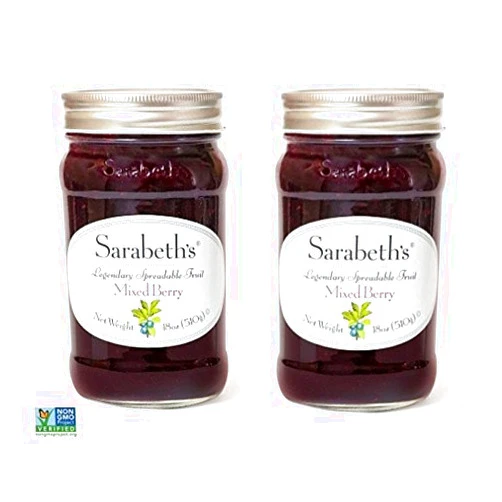 Sarabeth's Legendary Mixed Berry (Billy's Blues) Preserves (18 oz Pack of 2)