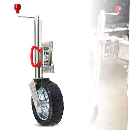 QICBYING Beach Boat Trailer Jack - Heavy Duty Trailer Jack, 10in Trailer Jack Wheel, Heavy Duty Boat Trailer Jack Wheel, Bolt-On Swivel Tongue Jack, Lift Swivel Trailer Jack, for RV Camper Accessories