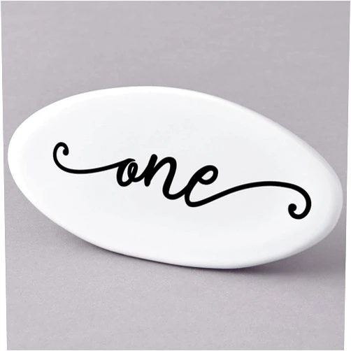 Sean Raine Designs Elegant Wedding Table Numbers ~ Choose Shape