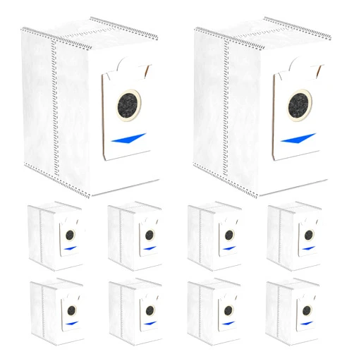VIEWALL 10 Pack Dust Bags Compatible with ECOVACS DEEBOT X2 Omni / T30S Robot Vacuum and Mop, 3 L Large Capacity Disposable Replacement Bags (Not for T30S COMBO)