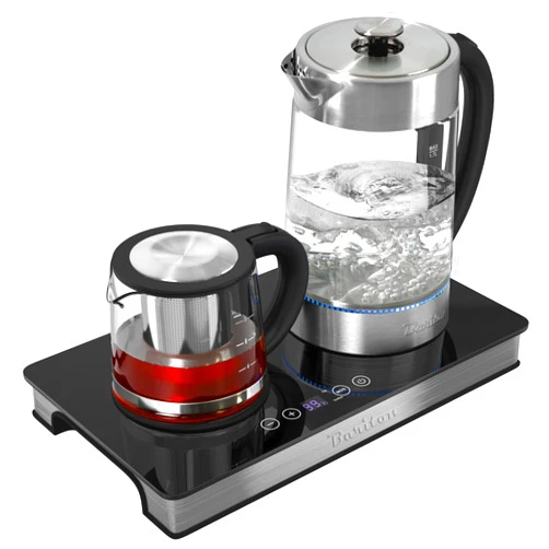 BARITON 3 in 1 water kettle/TEA MAKER/coffee maker MODEL BTM-1780GS Electronic sensor touch control panel with display, powered by strix technology safer by design