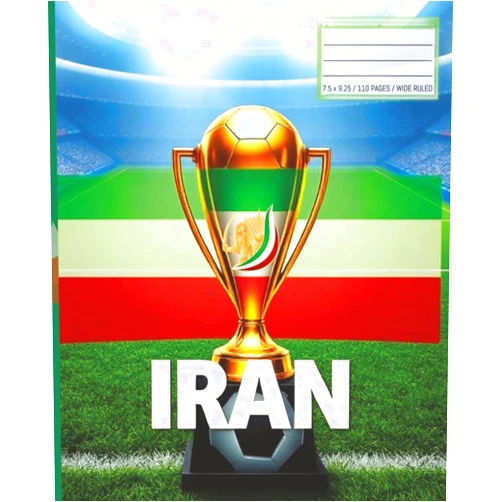 By Thrive Press (Author) Iran Soccer Notebook Persian Football Composition Book for Iranian Fans: 110-Page Ruled Workbook for Iran Soccer & Football Supporters | Match Notes, School, Work & Everyday Writing | 7.5 x 9.25