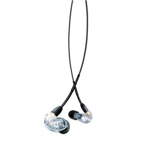 Shure AONIC 215 Wired Sound Isolating Earbuds, Clear Sound, Single Driver, Secure In-Ear Fit, Detachable Cable, Durable Quality, Compatible with Apple & Android Devices - Clear
