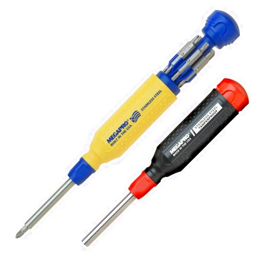 Bowers Tool Co. Megapro Stainless Steel Original & Tamperproof Multi Bit Screwdriver Set USA 151 Bowers Tool Co.