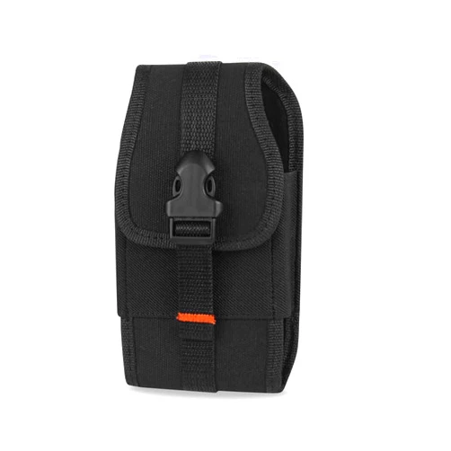 Reiko Vertical Two Way Heavy Duty Phone Pouch with Buckle Clip and Card Holder, 6.62