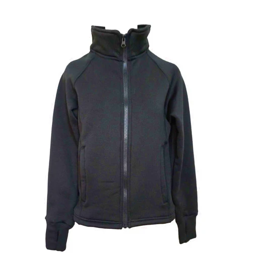 Victoria's Challenge Ice Skating Jacket for Girls Warm Fleece Semi Fitted Jackets Women Black Skate Jacket