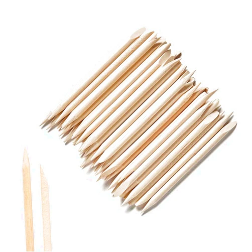 AMOSTBY Nail Art Orange Wood Sticks,AMOSTBY 50PCS Multi Functional Cuticle Pusher Remover Manicure Pedicure Tool,4.5 inch