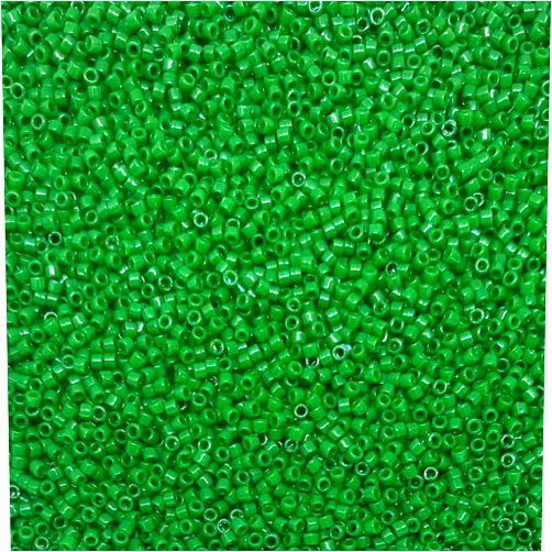 Bihızlı Miyuki Delica 11/0 Seed Beads - Glass Beads Bulk 5 Grams & Size 1.6mm 1000 Pieces Glass Seed Beads Green (DB655)