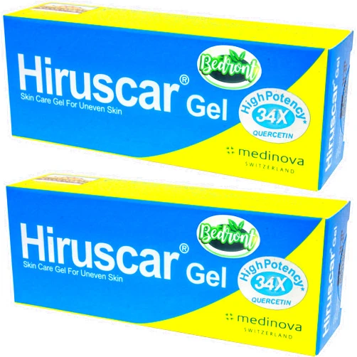 Bedront 2 Pcs. (2 x 3 Grams) of Hiruscar Gel for Uneven Skin, Scar and Keloid Care
