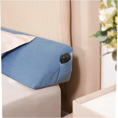 Aurako Queen Size Bed Wedge Pillow Headboard Pillow Mattress Wedge Bed Gap Filler Triangle Memory Foam Wedges Body Positioners for Sleeping Body Lumbar Backrest Reading Bolster Pillow