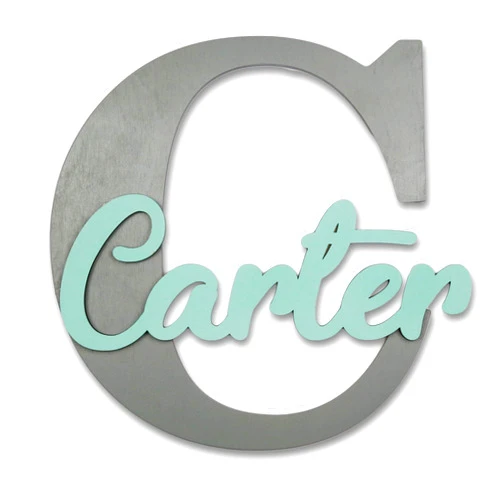 Handmade Custom Personalized Wooden Name Sign, Wood Letter, Nursery Wall plaque decor for Boys and Girls