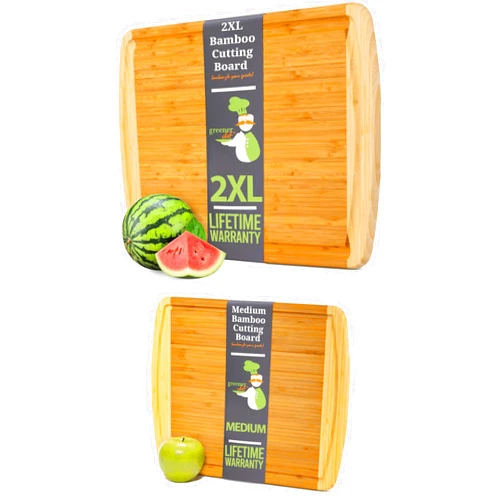 GREENER CHEF 15 Inch and 24 inch Small Cutting Board with LIfetime Replacements