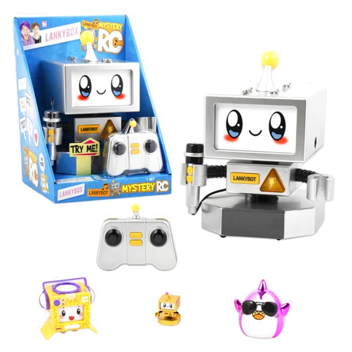 LankyBox LankyBot Mystery RC Mystery RC with Surprise Toys to Discover inside, Officially Licensed Merch