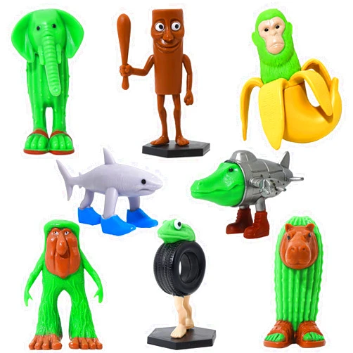 DUMPOP 8PCS Italian Brainrot Action Figure,Tralalero Tralala Figures Toys with Tralalero Tralala, Tung Tung Tung Sahur, Brr Brr Patapim,Brainrot Meme Shark Collectible Animals Figurine Doll Gifts for Fans