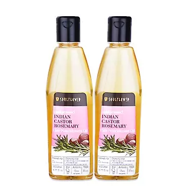 PT INVENT INDIA PVT LTD Soulflower Hair Treatment Oils (Soulflower Pack of 2 Castor Rosemary)