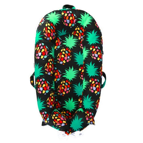 IBraFashion Newborn Lounger Cover for DockATot Deluxe | 100% Cotton Baby Lounger Extra Cover | Hypoallergenic Infant Baby Nest Replacement Cover for DockATot Docks Deluxe+ Colorful Pineapple(Cover Only)
