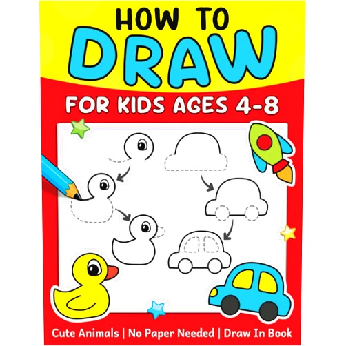 Lucas & Friends by RV AppStudios How To Draw For Kids (No Paper Needed): Step By Step Guide To Drawing Cute Animals, Cars, Toys, Unicorns and More | Fun Coloring and Activity Book For Kids Ages 4-8