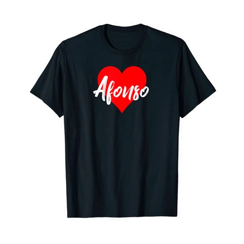 Cool Nombre Personalizado Amor Corazón Tees Amo a Afonso Primer Nombre Yo Corazón T-Shirt