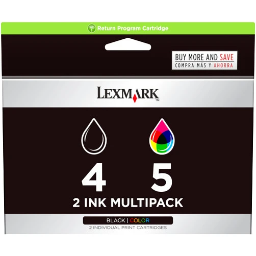 Lexmark #4 & #5 Black/Color Combo Pack