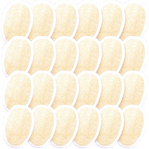 Boao 24 Pieces Exfoliating Loofah Sponge Pads Facial Body Bath Shower Loofah Sponge Pad Natural Exfoliating Scrubber Brush for Men Women Bath and Spa