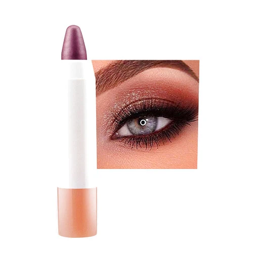 Xiahium Pearl Eyeshadow Pencil Crayon Stick - Metallic Glitter Shimmer Smokey Eye Looks, Long Lasting Quick-Drying Sparkling Eye Makeup - Matte Shimmer Shiny Diamond Glitter Cream Eyeshadow Pencil