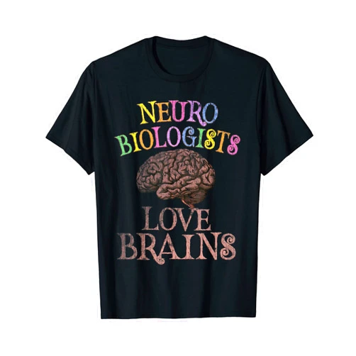 Fab Boo Lous Techie Squad Retro NEURO BIOLOGISTS LOVE BRAINS This is My Scary Techie T-Shirt