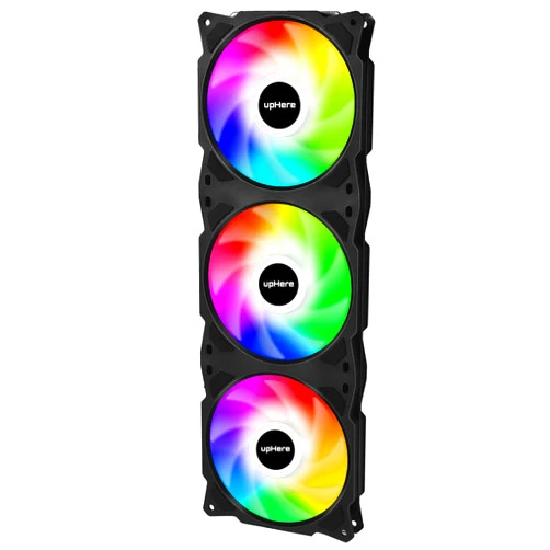 upHere PF360CF 360mm Quiet Edition High Airflow Colorful LED Computer Case Fan,Hydraulic Bearing,Cable Management and PWM Control Fan
