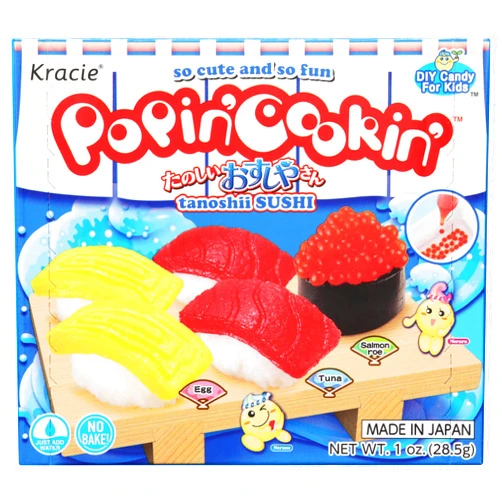 Kracie Popin' Cookin' DIY Candy Sushi Kit, No Bake, 1 Ounces (Pack Of 1)