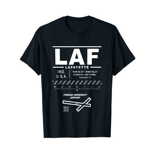 JNAV Purdue Univ. Airport Lafayette Indiana LAF T-Shirt