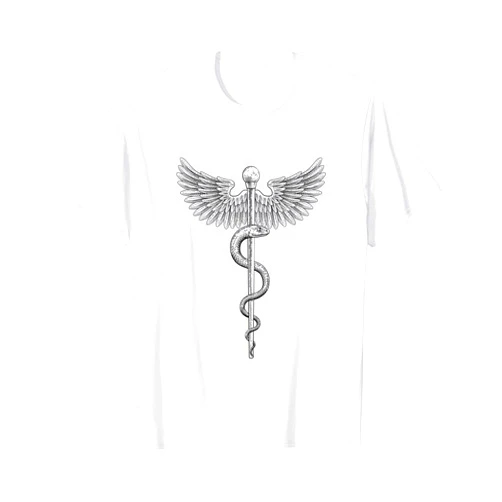 Rod of Asclepius Vintage Medical Doctor Snake T-Shirt
