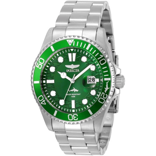 Invicta Men's Pro Diver Quartz Watch with Stainless Steel Strap, Silver, 22 (Model: 30020)
