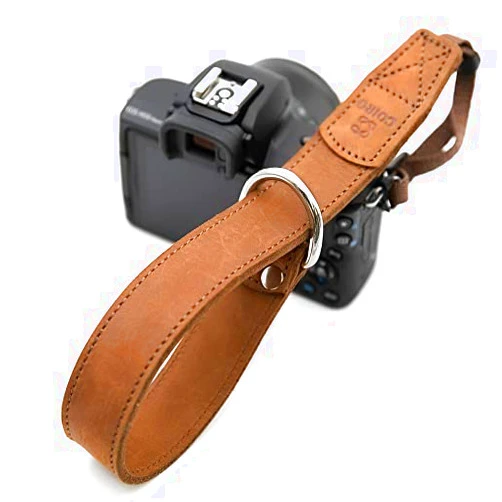 C Coiro Coiro Camera Wrist Strap – Full Grain Leather Camera Hand Strap – Premium Camera Straps for Photographers – Camera Strap for Small DSLR and Mirrorless Camera – 1 1/4-inch Wide