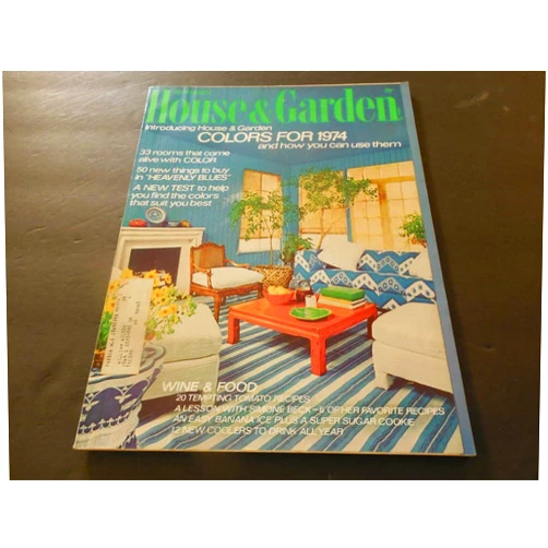 House & Garden Sep 1973 Colors For 1974; Tomato Recipes; Simone Beck